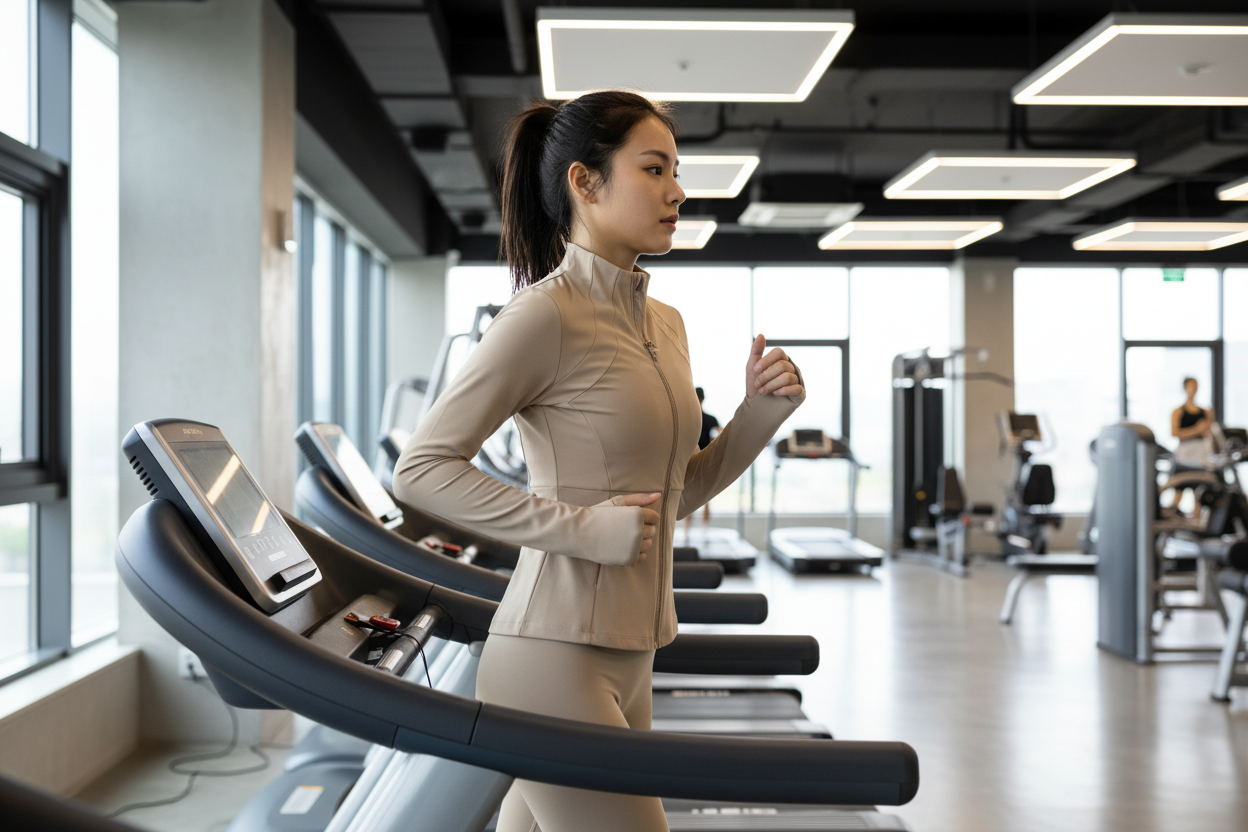 Sportvest beige gym